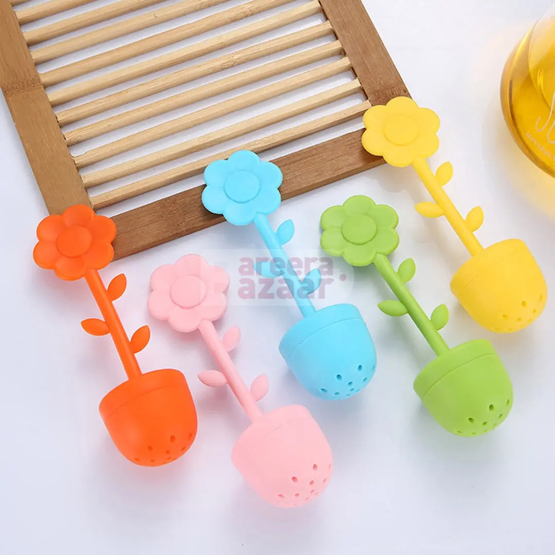 Flower/Leaf Shape Silicone Tea Infuser bareera bazaar