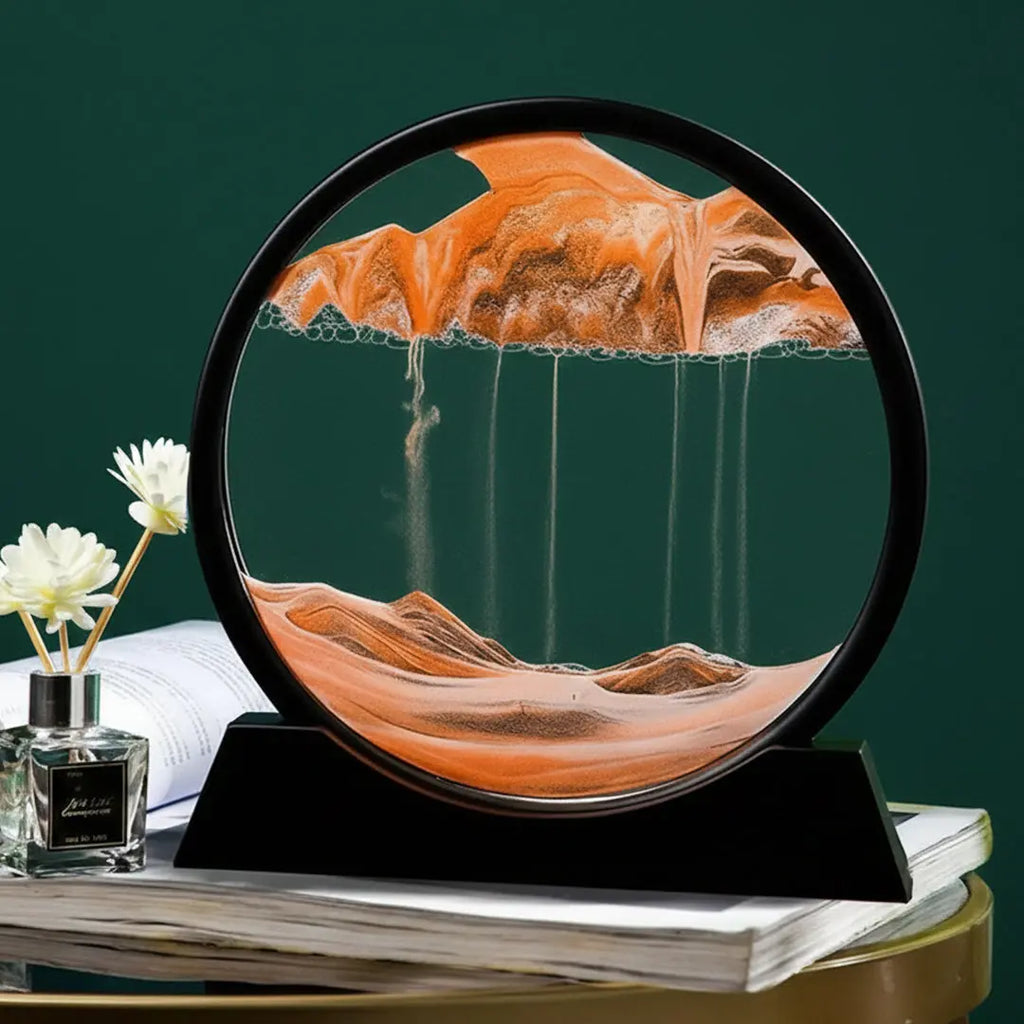 3D Moving SandScapes Lamp with Box and Refilling Infection bareera bazaar