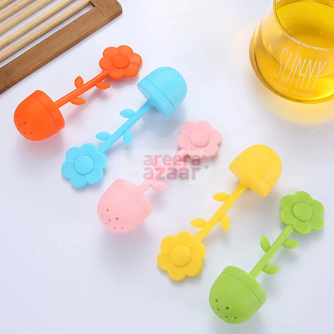 Flower/Leaf Shape Silicone Tea Infuser bareera bazaar