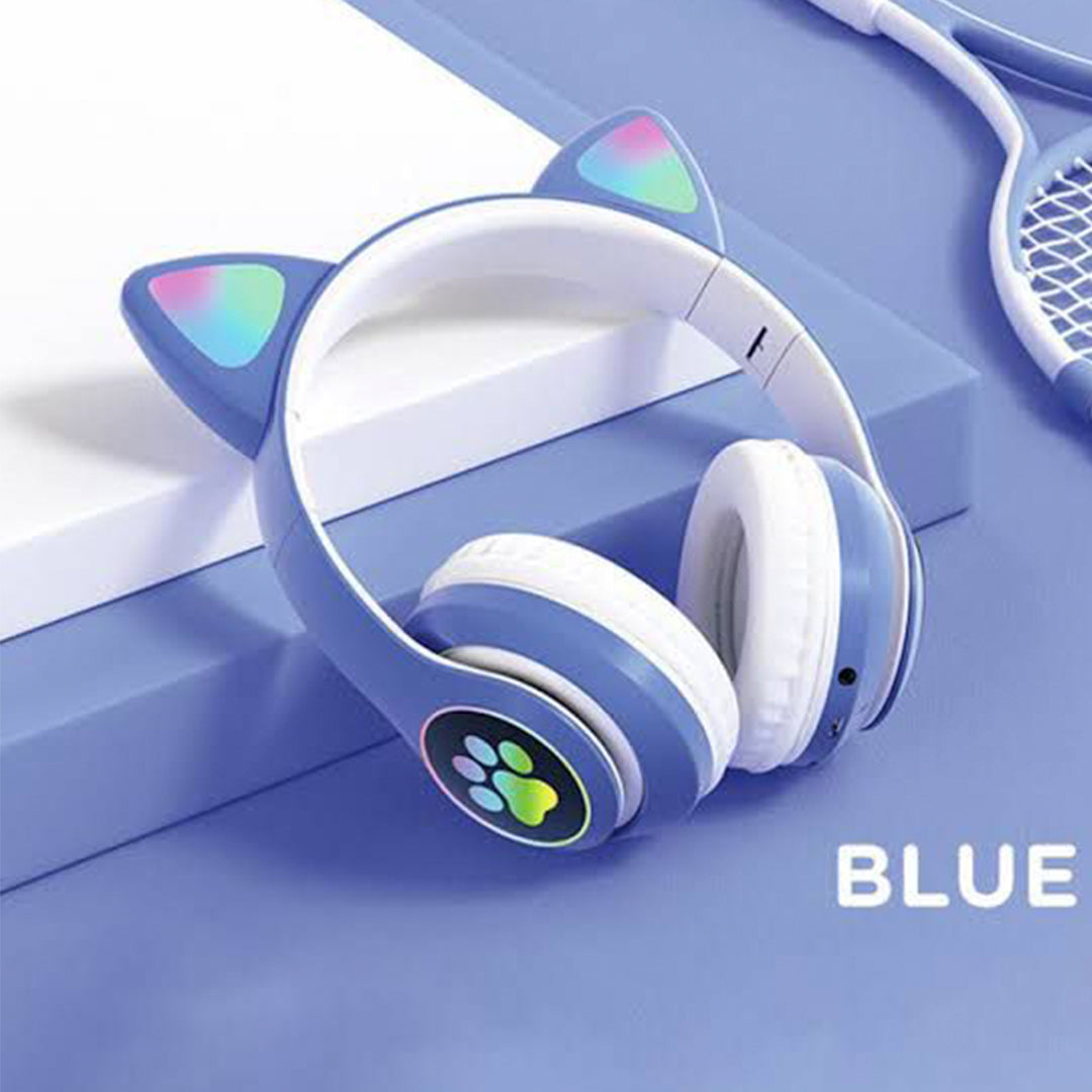 LED Cat Ears Foldable Headphones