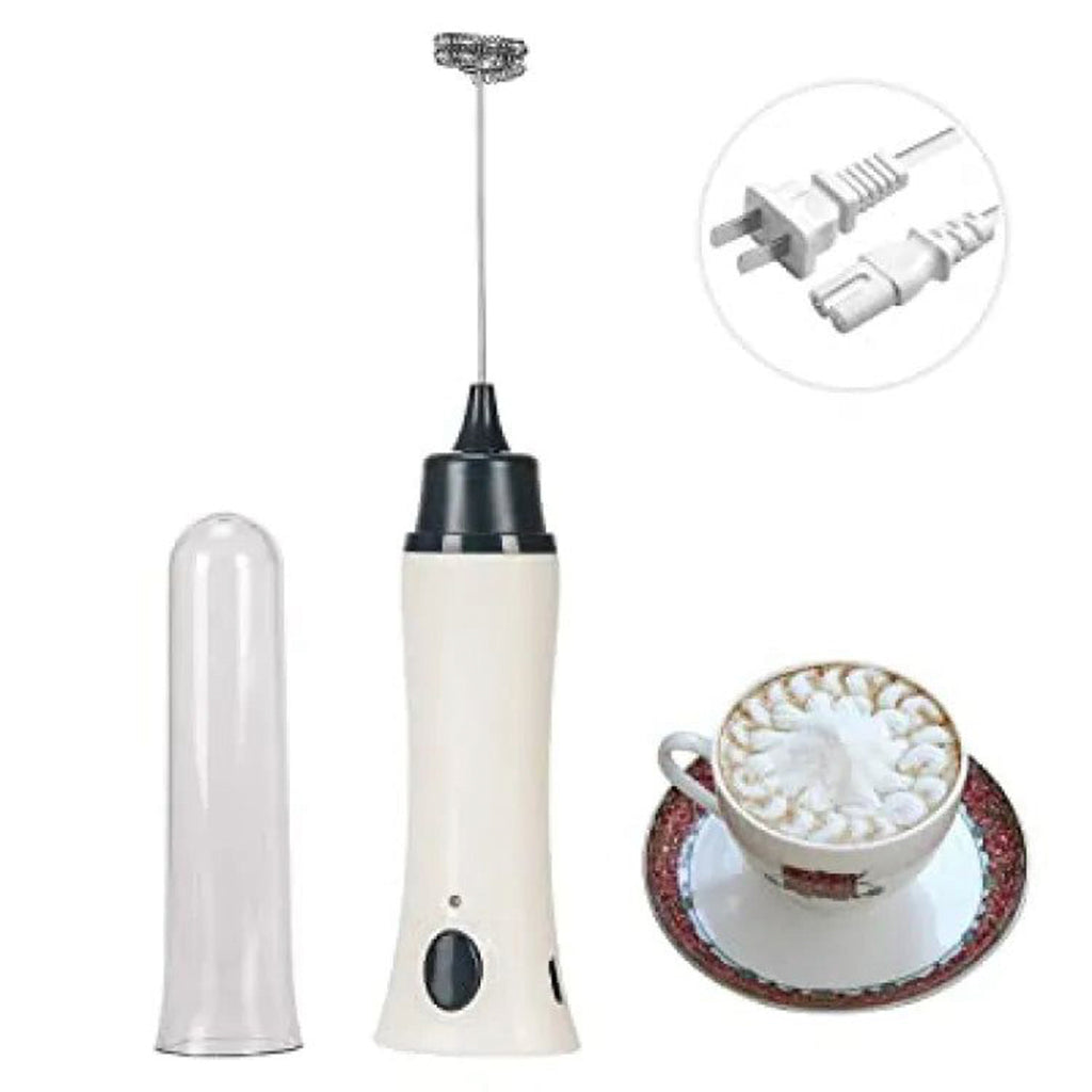 Heavy Duty 2in1 Rechargeable + Direct Power Milk Frother Coffee Beater