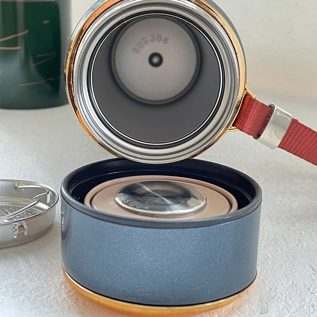 1000ml Stainless Steel New Golden Signature Texture Water Bottle