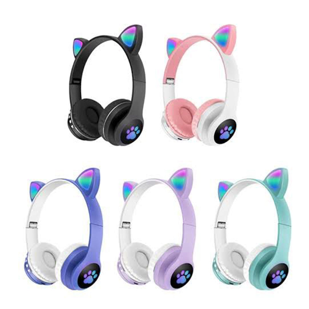 LED Cat Ears Foldable Headphones