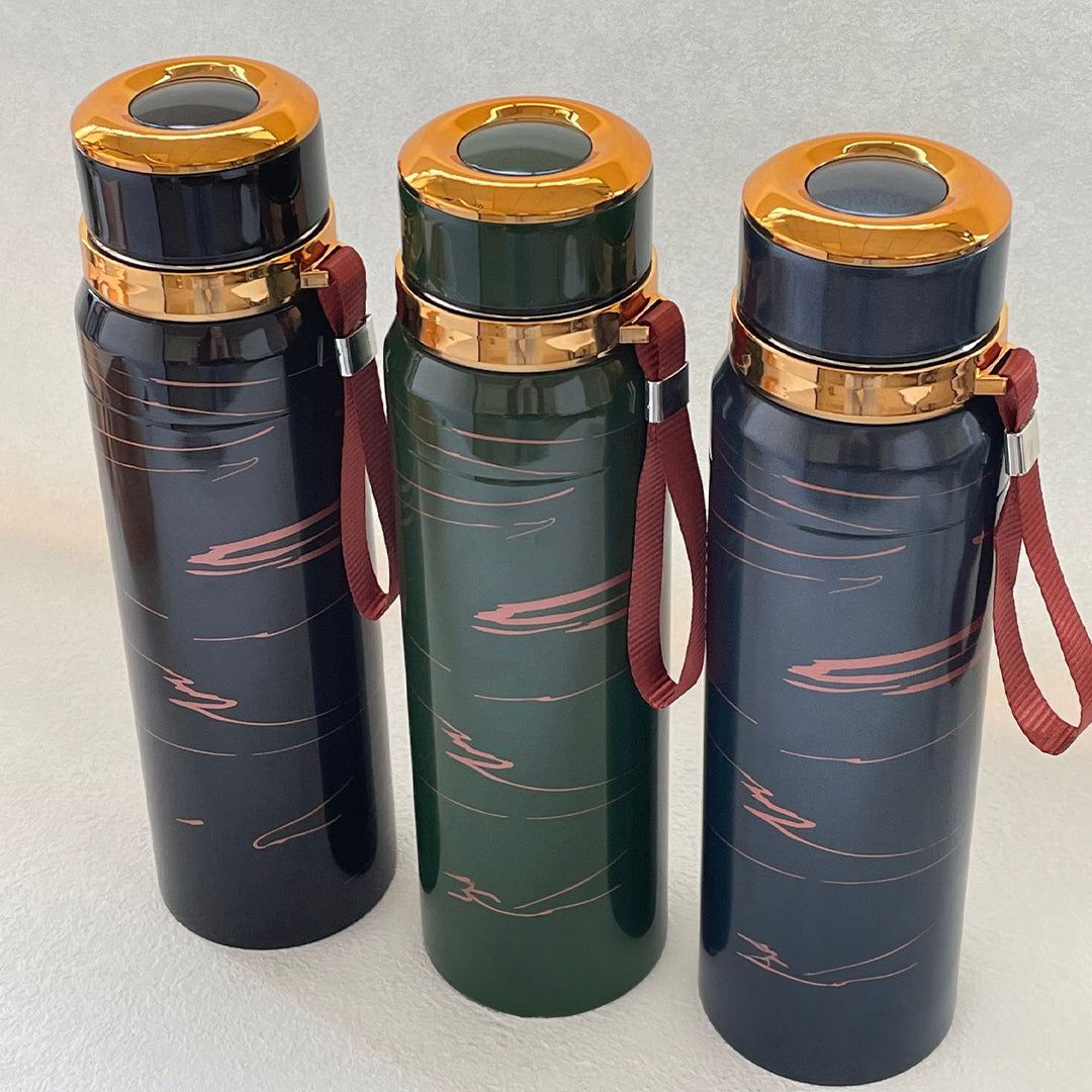 1000ml Stainless Steel New Golden Signature Texture Water Bottle