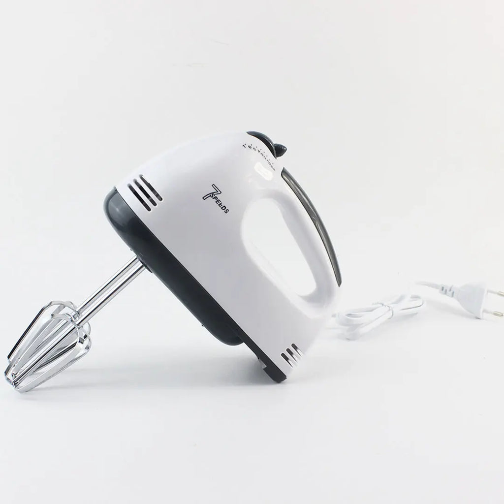 Electric Scarlett Hand Mixer with 7 Speed Egg Beater and Chrome Beater + Dough Hook bareera bazaar