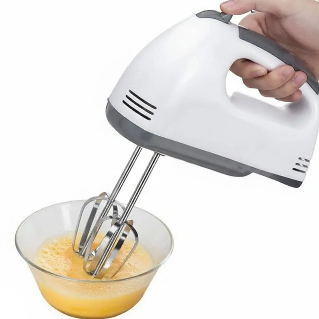 Electric Scarlett Hand Mixer with 7 Speed Egg Beater and Chrome Beater + Dough Hook bareera bazaar