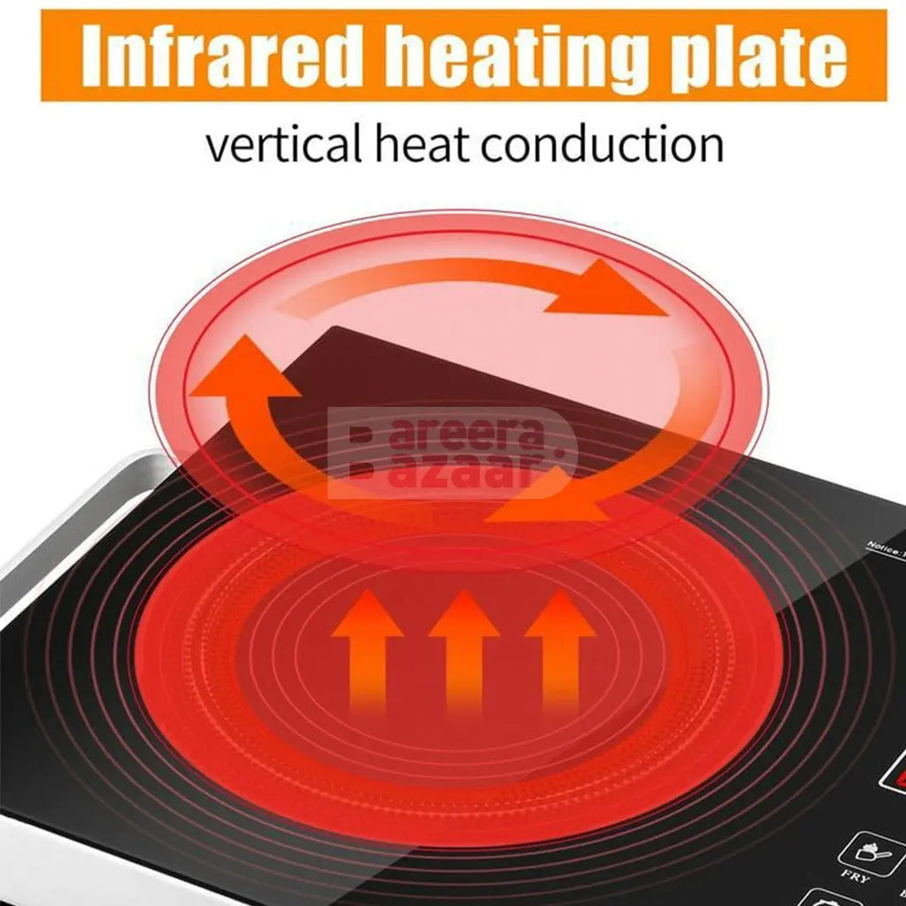SilverCrest Hot Plate Infrared Induction Cooktop Stove – 2200W bareera bazaar