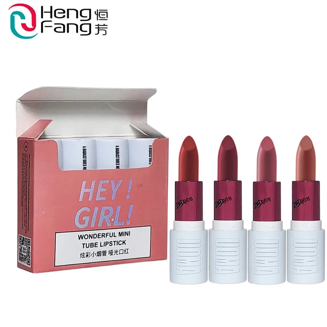 Heng Fang New Hey Girl Metal Tube Lipstick set bareera bazaar