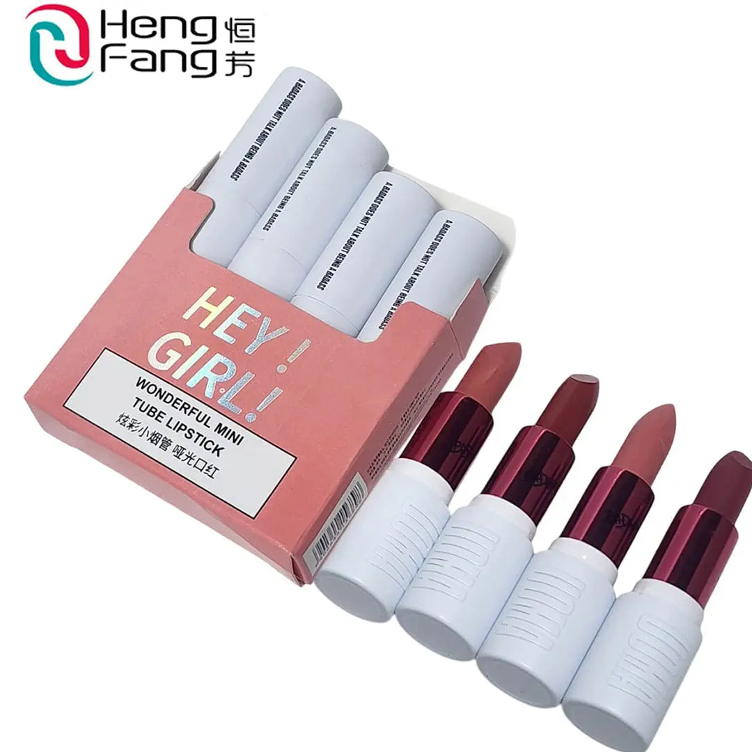 Heng Fang New Hey Girl Metal Tube Lipstick set bareera bazaar