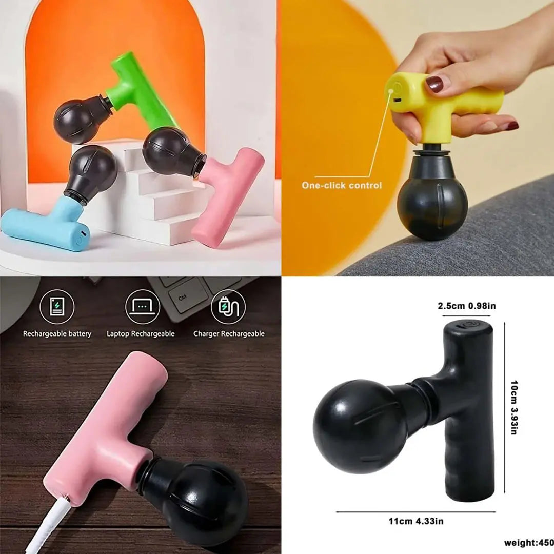 Rechargeable Portable Mini Massager Gun bareera bazaar