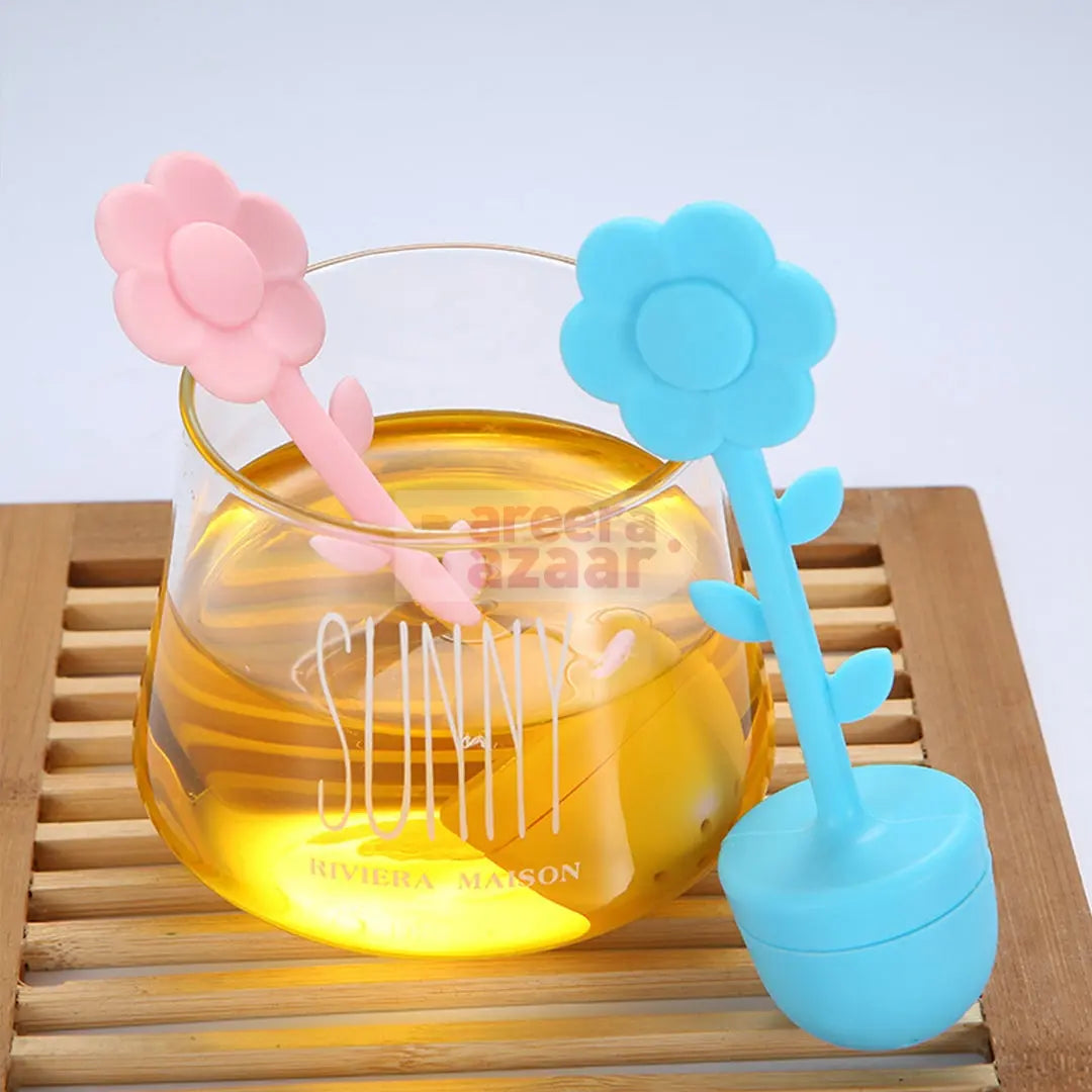 Flower/Leaf Shape Silicone Tea Infuser bareera bazaar