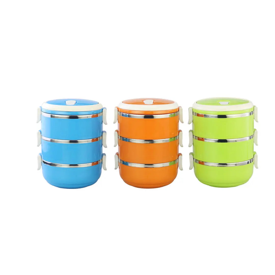 New Stainless Steel AirTight HotnCold Seal Lunch Box bareera bazaar