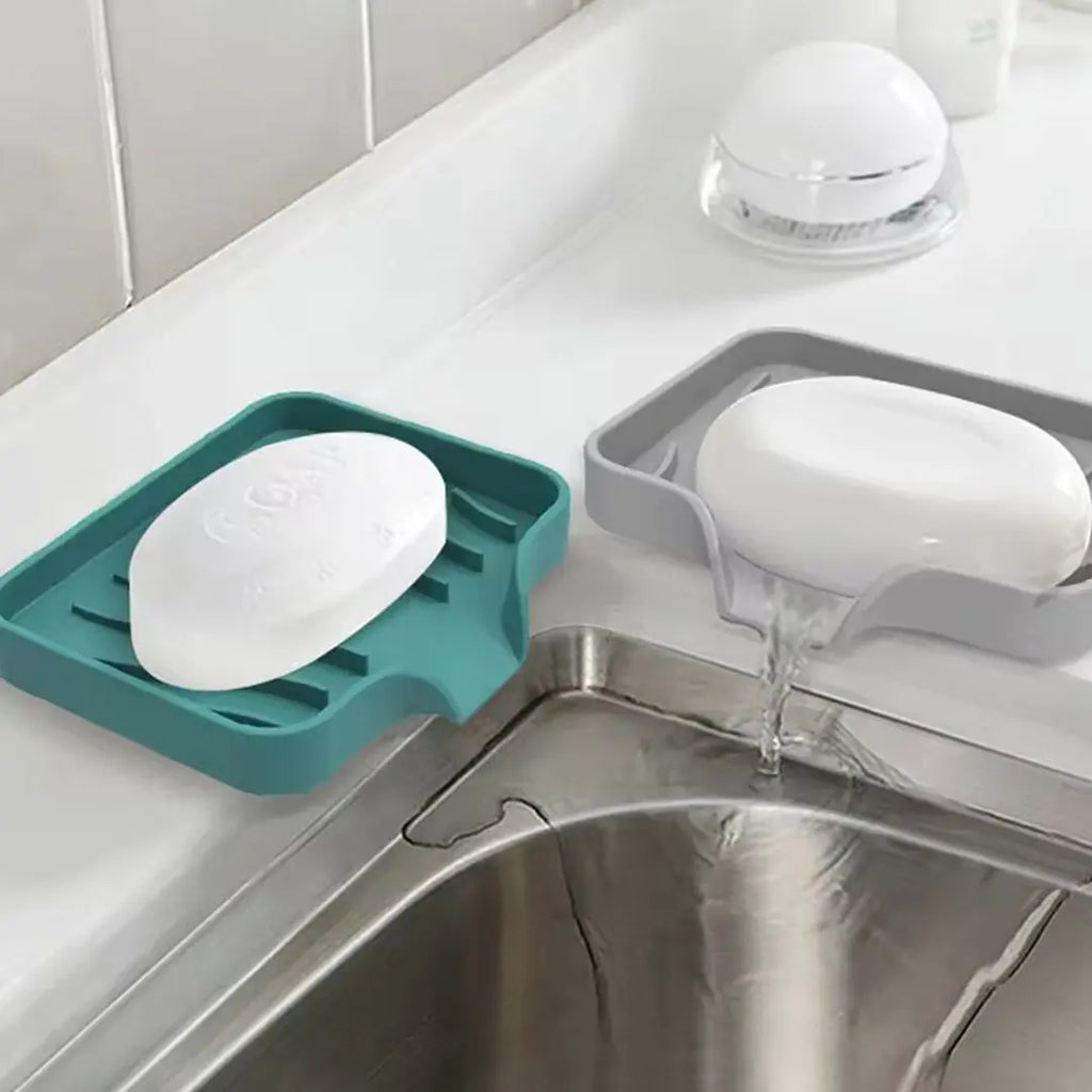 Silicone Drainage Sink Soap Tray bareera bazaar