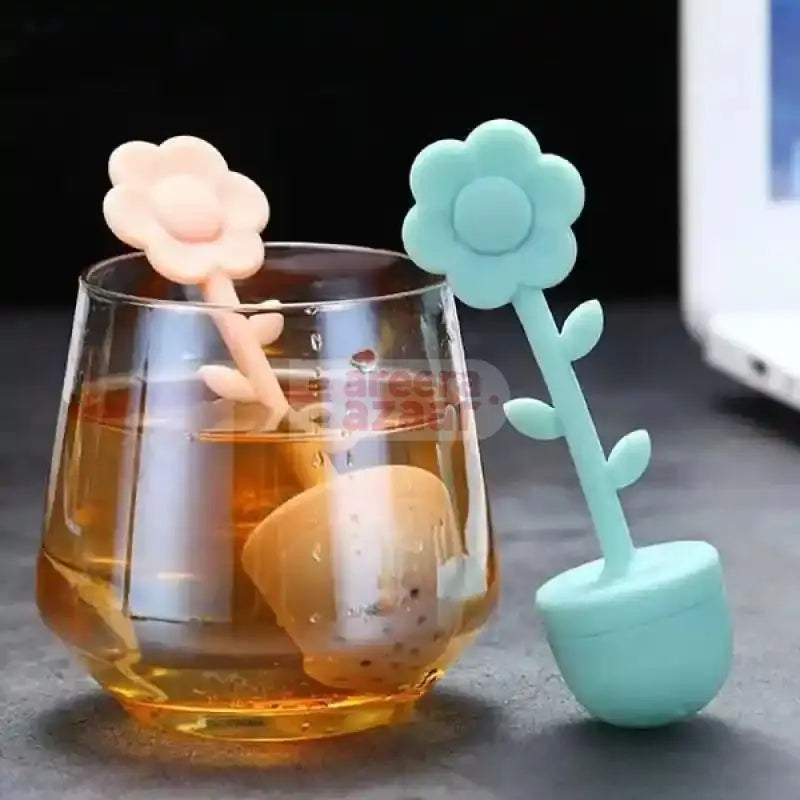 Flower/Leaf Shape Silicone Tea Infuser bareera bazaar