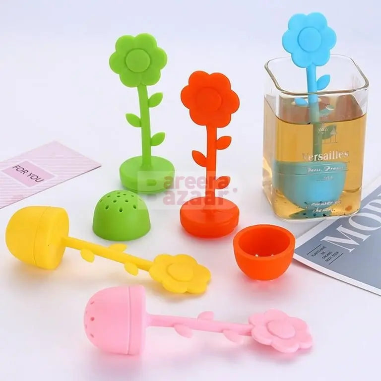 Flower/Leaf Shape Silicone Tea Infuser bareera bazaar