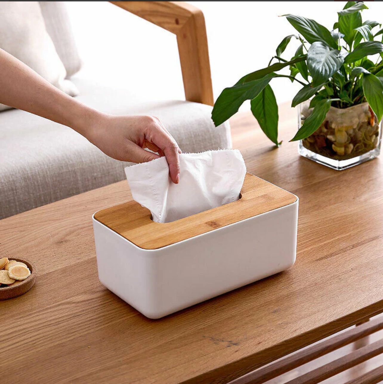 Wooden Shape Tissue Paper Box