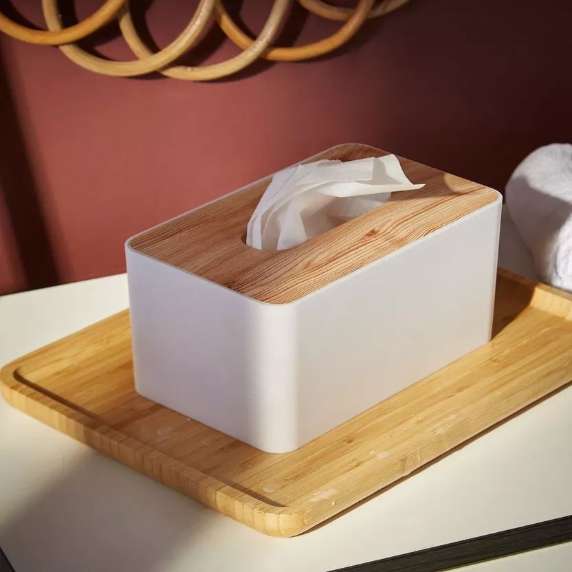 Wooden Shape Tissue Paper Box